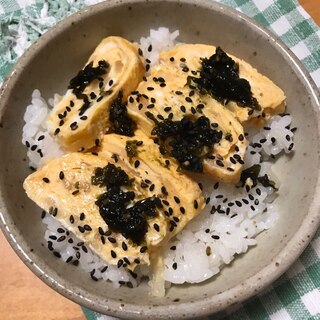 大根入り卵焼きとめかぶ海苔ごはん